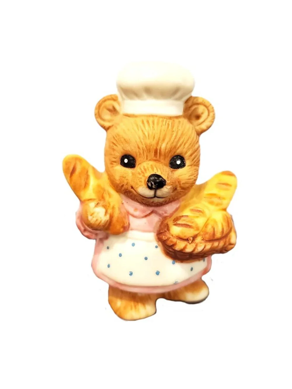 Vintage Homco Baker Bear Figurine Apron Loves of Bread 2